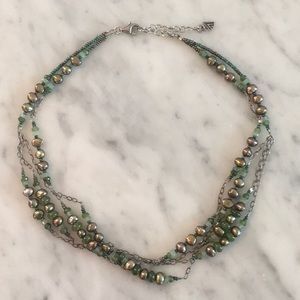 Silpada Green Pearl Necklace